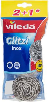 Спираль для мытья посуды Glitzi Inox Vileda, 3 шт 