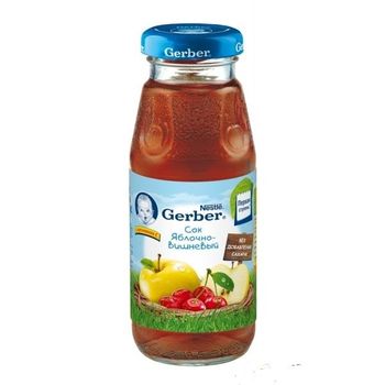 cumpără Gerber suc de mere și vişină de la 5 luni, 175 ml în Chișinău 