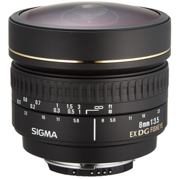 Obiectiv Sigma AF 8mm F3.5 EX DG CIRCULAR FISHEYE F/Can 