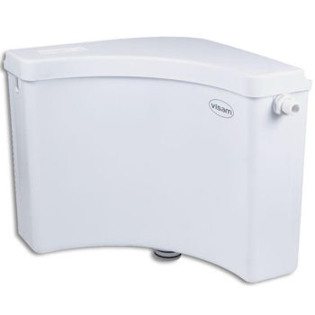 Rezervor WC Visam 411-003 Rezervor WC de colt Gonye Quiet/Condensate less 7 L