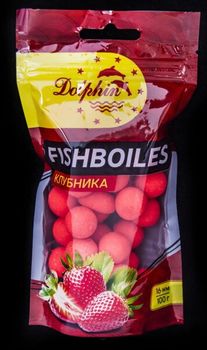 Boilies-uri Dolphin 16mm Căpșună 100г 