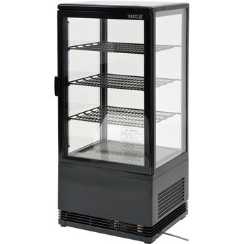 купить Холодильная витрина, темп. 0 + 12 ° C, 420x380x960 мм, мощность 78 L, светодиодное освещение, черный в Кишинёве 