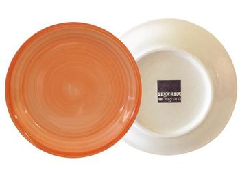 Farfurie de desert 19cm Tognana Gypsy Orange, din ceramica 