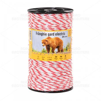 Frânghie gard electric – 200 m – 590 kg – 0,4 Ω/m 