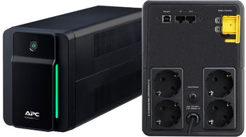 APC Back-UPS BX2200MI-GR 2200VA/1200W, 230V, AVR, USB, RJ-45, 4*Schuko Sockets 