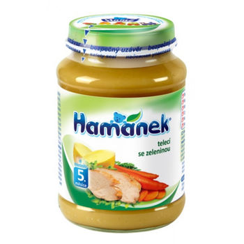 купить Hamanek пюре телятина с овощами 5+ мес., 190 г в Кишинёве 