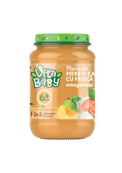 VITA Baby пюре яблоко-абрикос со сливками 180 г 