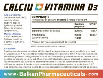 Calcium+Vit.D3 caps.N30 