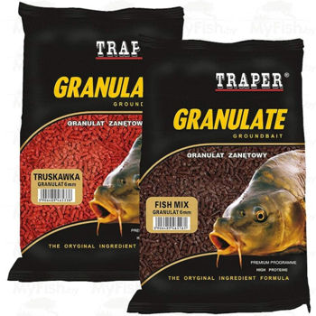 Hrana pentru peste granule TRAPER GRANULAT 3mm Capsuna 