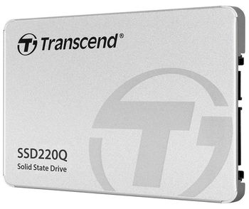 2.5" SATA SSD  500GB   Transcend "SSD220Q" [R/W:550/500MB/s, 57K/59K IOPS, SM2259XT, 3D-NAND QLC] 