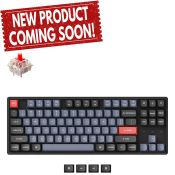 Tastatura Keychron K8 Pro QMK/VIA Wireless Custom Mechanical Keyboard (K8P-J1) Black, 80% TKL layout, Aluminium Frame, RGB Backlight, Gateron G pro Mechanical Red Switch, Hot-Swap, Bluetooth, USB Type-C, gamer (tastatura/клавиатура)