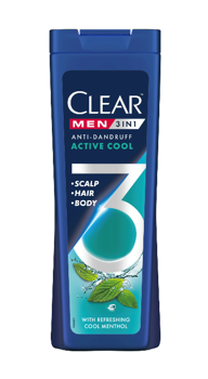 Şampon Clear Active Cool 3in1,  360 ml 