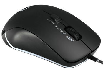 Gaming Mouse & Pad Gamemax MG7, Optical, 1200-3200 dpi, 6 buttons, Ergonomic, RGB, Black, USB 