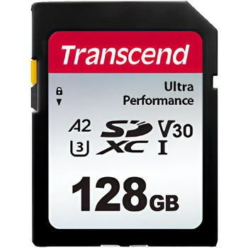128GB SDXC Card (Class 10)  UHS-I, U3, Transcend 340S  "TS128GSDC340S" (R/W:160/90MB/s) 