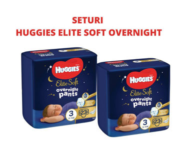Ночные трусики Huggies Elite Soft 3 (6-11 кг), 23 шт 