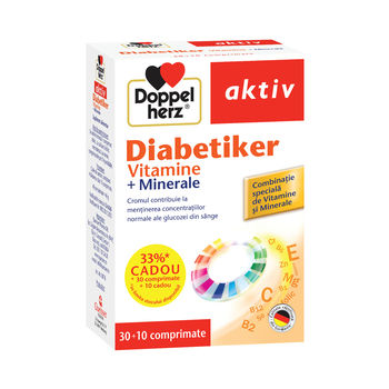 cumpără Doppelherz Diabetiker Vitamine+Minerale comp. N30+Cadou în Chișinău 