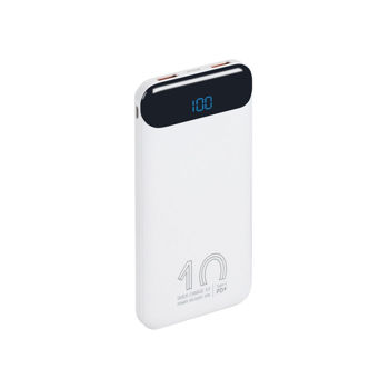 Power Bank Rivacase 10000 mAh QC 3.0/PD 20W, VA2540, White 