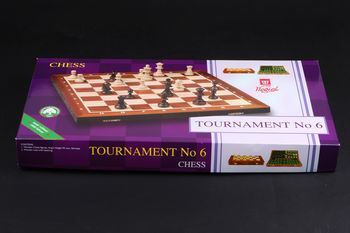 Шахматы 52.5x52.5x2.5 см, 2.5 кг, король 9.8 см DAX Tournament №6 (6108) 