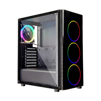 Case Middletower XILENCE XG115, ATX Black no PSU, Side & Front panel Tempered glass, 1xUSB3.0/2xUSB2.0/AudioHD x 1/Mic x 1, 3x120mm ADD-RGB fan, Custom Space for Logo (carcasa/корпус)
