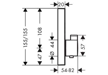 ShowerSelect  Termostat, 2 funcţii 