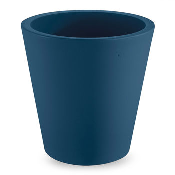 Ваза уличная LYXO COSMOS BLUE round pot d 55cm x H 55cm max 37kg VA315-D00550-261 (горшок, ваза для цветов уличная)