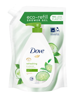 Gel de duş Dove Refreshing rezervă, 720 ml 