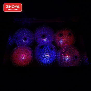 Мячик-антристресс d=10 см светящийся мячик с шипами 462159 (6833) 
