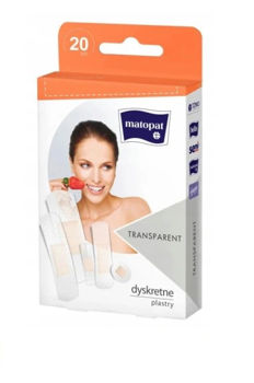 Plasture Matopat Transparent, 20 buc. 