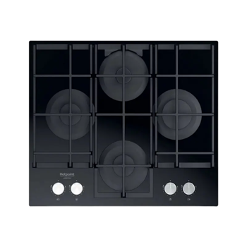 Plită pe gaz Hotpoint-Ariston HAGS 61F/BK, Negru 