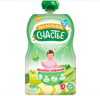 Piure din mere,dovlecel Malenicoe sciastie 90g pouch 