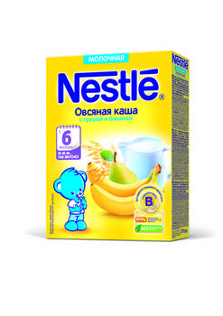 купить Nestle каша овсяная молочная с грушей и бананом, 6+мес. 220г в Кишинёве 