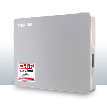 Hard disk extern 4TB Toshiba Canvio Flex HDTX140ESCCA External HDD 2.5, Silver, USB 3.2 Gen 1 (USB 2.0 compatible)
