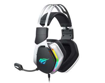 Gaming Headset Havit H2018U, 50mm driver, 20-20kHz, 16 Ohm, 106dB, 2.2m, 7.1, USB, RGB, Black 