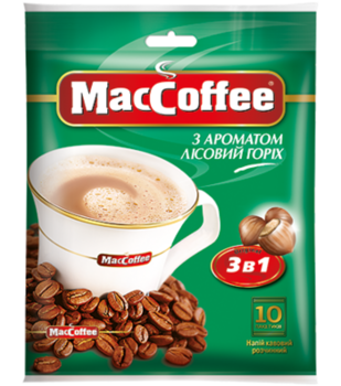 MacCoffee 3в1 Лесной Орех (10пак в упаковке) 