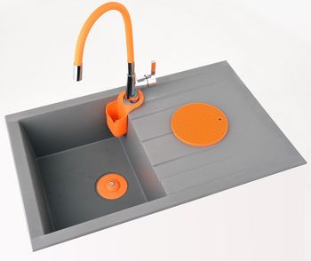 cumpără Covoraș din silicon pentru bucătărie, orange în Chișinău 