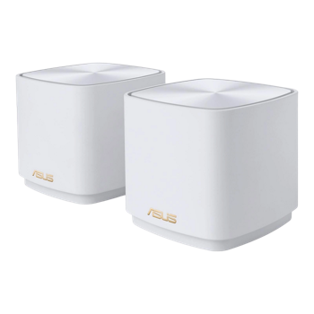 Whole-Home Mesh Dual Band Wi-Fi 6 System ASUS, "ZenWiFi AX Mini XD4 2pk", 1800Mbps, MIMO, Gbit Ports 