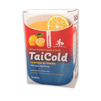 cumpără TaiCold lamaie 500mg/2mg/30mg pulb./sol. orala N10 în Chișinău 