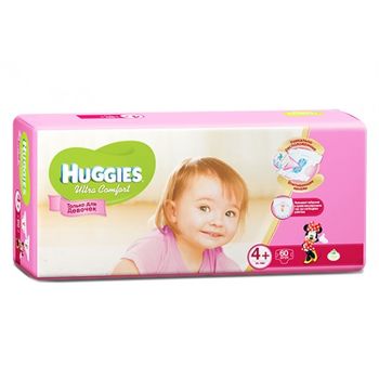 cumpără Huggies (4+) Ultra Comfort MegaPack Girl (10-16kg)  N60 în Chișinău 