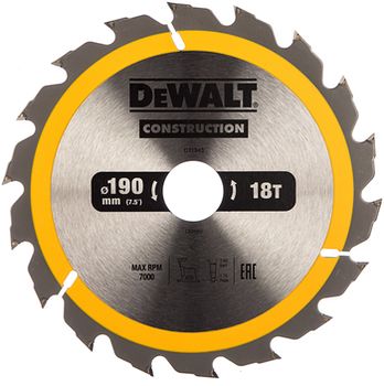 cumpără Panza circulara DEWALT 190x30mm 18T DT1943 în Chișinău 