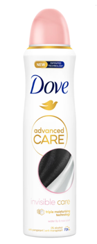 Antiperspirant spray Dove Deo Advanced Care Invisible Care, 150 ml 