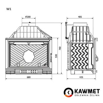Каминная топка KAWMET W1 Herb 18 kW 