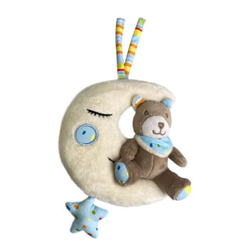 "Baby-Nova" Музыкальная игрушка - Тедди и луна, от 3 месяцев, без BPA, 1шт. (31246) 