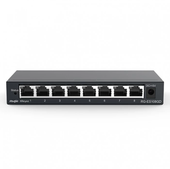 Свитч Ruijie (8 port, Gigabit, Metal case) 