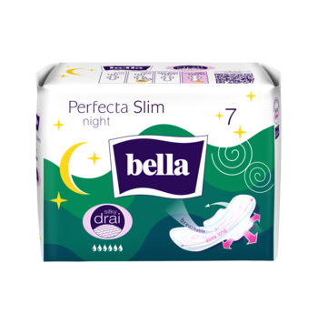 Absorbante zile critice Bella Perfecta Silky DryNight, 7 buc. 