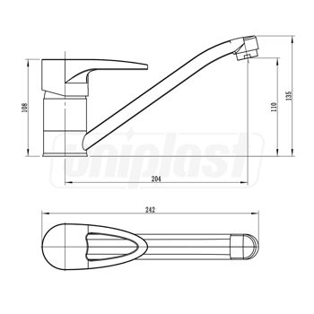 cumpără Baterie bucatarie ESTA POP A043 cartus D. 40, cu stift în Chișinău 