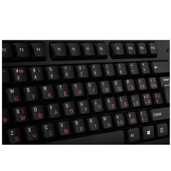 Клавиатура SVEN KB-S300, Black Keyboard, Waterproof design, 104 keys, traditional layout, Comfortable, quiet and precise keystroke, USB, OS compatibility: Windows, MacOS, Linux; Black, Rus/Ukr/Eng (tastatura/клавиатура)