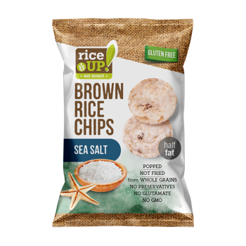 Chips orez RiceUp cu sare de mare 60g 