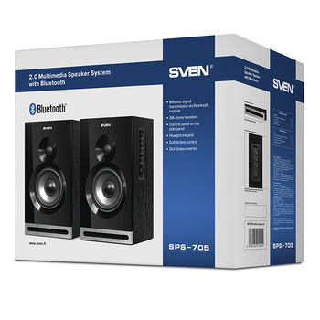 Speakers SVEN "SPS-705" Black, 40w, Bluetooth 