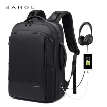 купить Рюкзак многофункциональный Bange S-55 для ноутбука 15.6", с USB портом, водонепроницаемый, черный в Кишинёве 