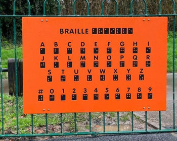 Дидактическая панель "Alfabetul si numerele Braille" 